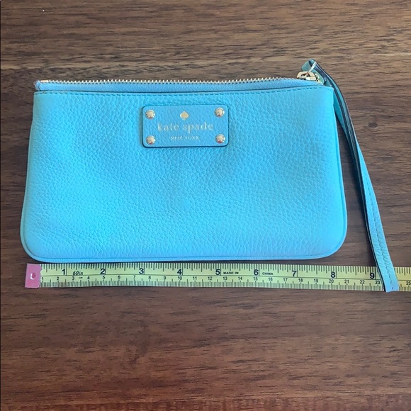 Turquoise Kate Spade wristlet wallet - Picture 8 of 8